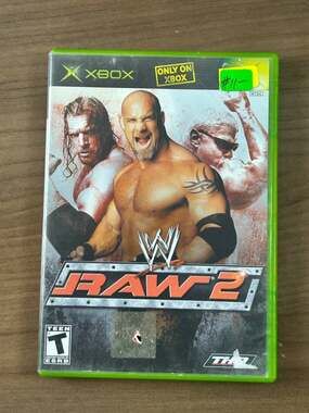 WWE Raw 2 Ruthless Aggression Original Xbox 2003 THQ NTSC w/ Case Disc